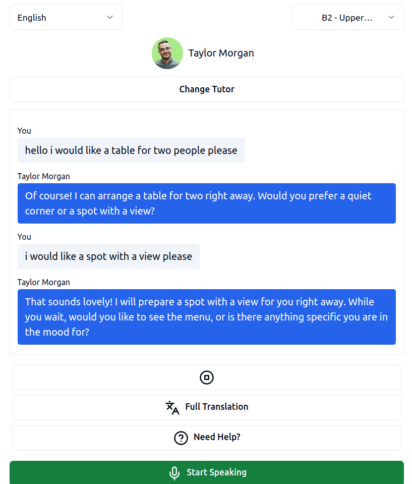 FluentBurst Chat Example Image